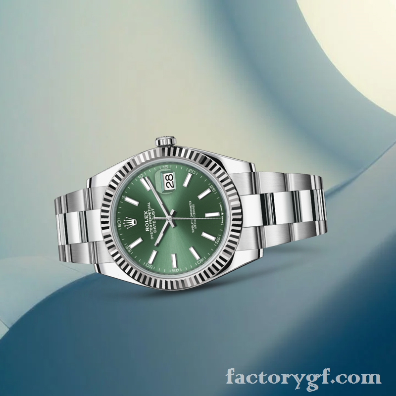 GF Rolex Datejust Fake m126334-0027 41mm Men's Green Dial - GF Factory ...